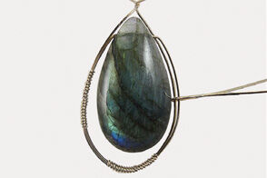 Wire wrapped around pendant